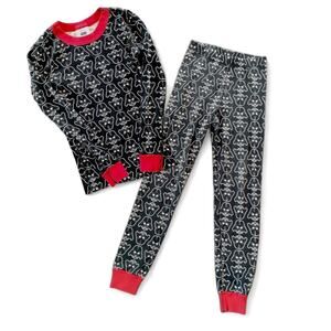 Hanna Andersson Star Wars Darth Vader Pajama Set Black Red Allover Print 8 130cm